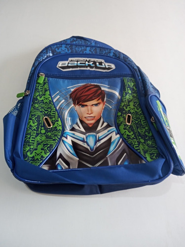 Mochila Max Steel/ De Espaldar/ Escolar/ Niños/ Original