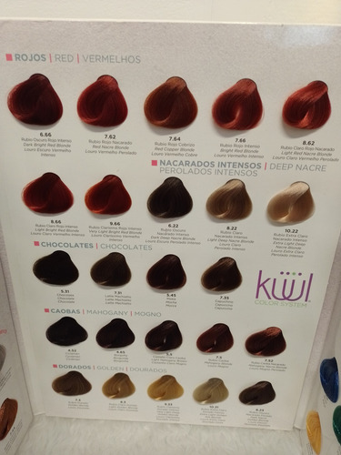 Küül Gama De Mechas Presentación De Tintes
