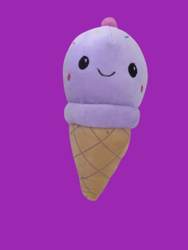 Set De Dos Peluches, Un Peluche De Helado Y Una Osita.
