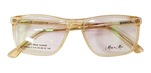 Armazón Para Graduar Miss Moe Dama Acetato Sparkle 010