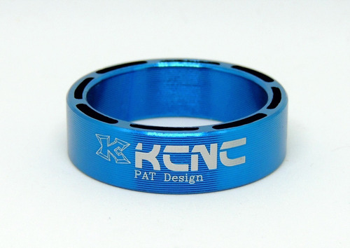 Kcnc, Espaciador De Dirección Modelo Hollow, 10mm Azul