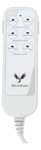 Maca Poltrona Elétrica Bivolt Completa Rodizios Plastificação Pedal Controle Estética Spa Cor Pérola / Base Branco