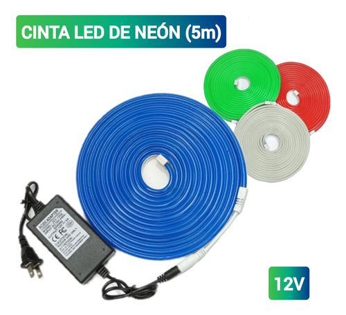 Cinta Led De Neón (5 Mts) Unicolor Somos Tienda Física 