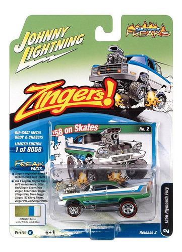 Plymouth Fury 1958 Release 2b 2022 1:64 Johnny Lightning