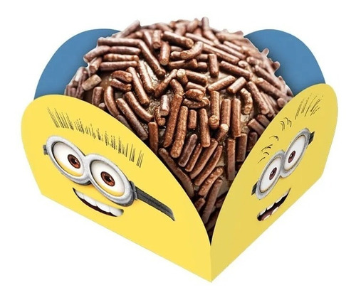 Imagem 1 de 1 de Porta Forminhas Para Doce Minions 40 Unidades