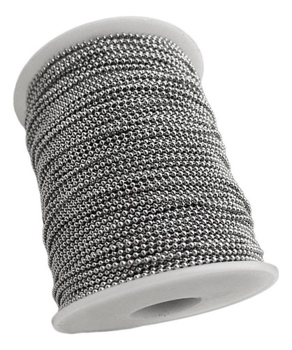 Cadena De De Bolas De Acero Inoxidable De Plata 2.4mm