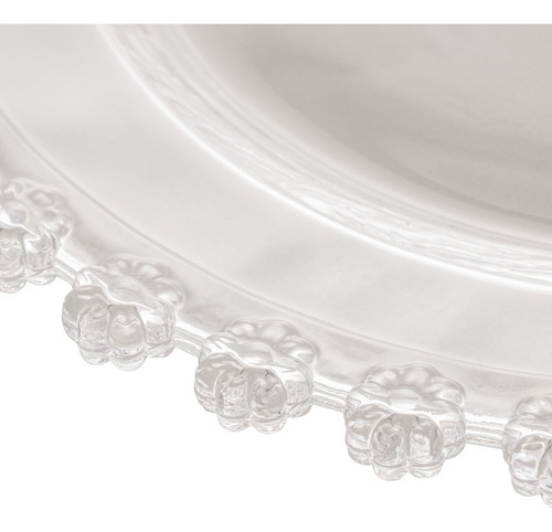 Jogo De 2 Sousplat De Cristal 32 Cm Daisy Wolff Cor Transparente