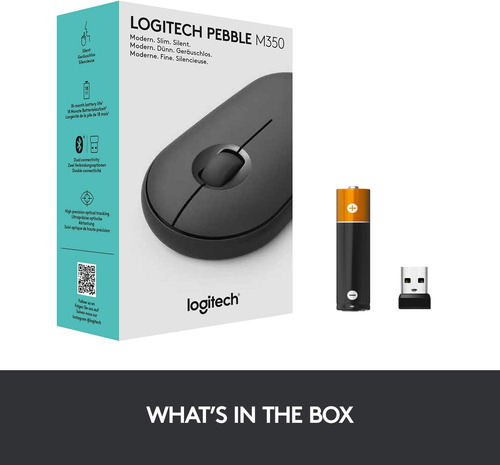 Ratón Inalámbrico Logitech Pebble Con Bluetooth O 2,4 Ghz Ad
