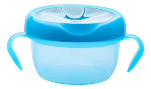 Bowl Cerealero Snack Box Asas Tapa Antiderrame Bebe Vaita Color Celeste