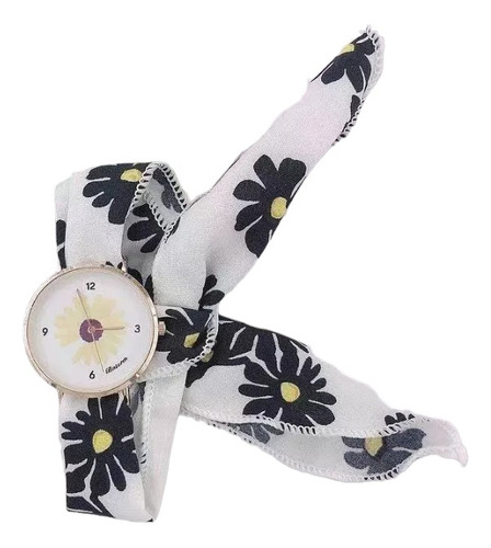 Relojes Dama Malla Tela Diseño Pañuelo Florales X Mayor Por5