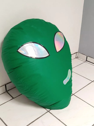 Sillon Puff Alien Grande Color Verde