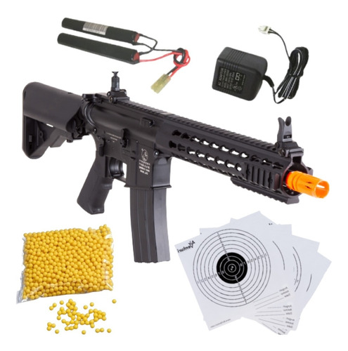 Rifle Ar15 Airsoft M4 Full Metal Eléctrica Cqb Colt 6mm Xtp