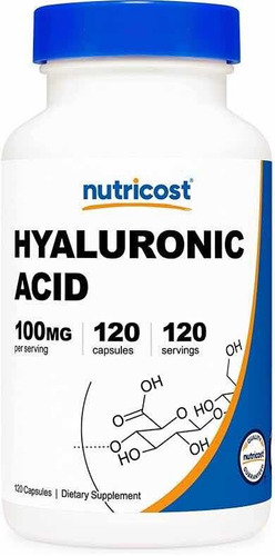 Ácido Hialuronico Hyaluronic Acid 120 Cápsulas