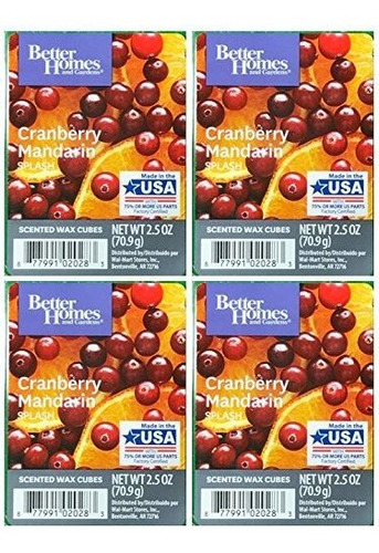 Better Homes And Gardens Cranberry Mandarin Splash Cubos De 