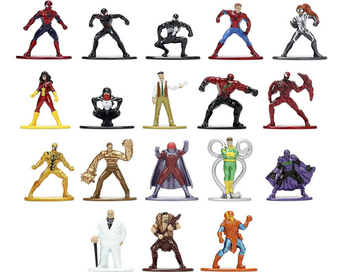 Figuras Marvel Spiderman Die Cast Nano Metalfigs