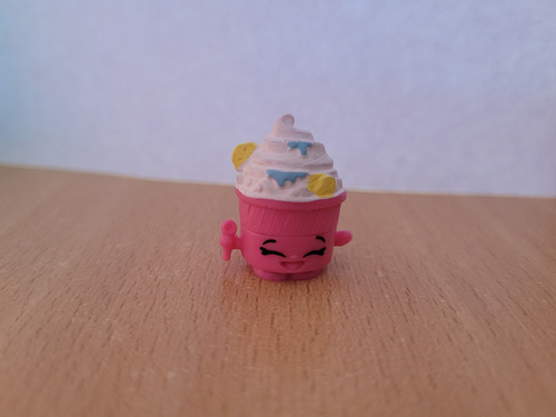 Juguete Shopkins Postre De Crema Fucsia (Usado)
