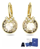 Comprar Arete Swarovski Rosa Oro Con Elegante Caja De Regalo Joyeria