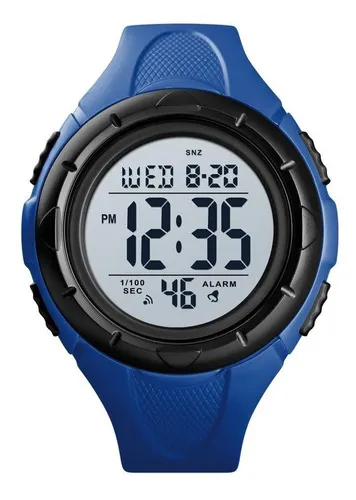 Rel gio Masculino Skmei Digital 1535 Azul E Preto MercadoLivre