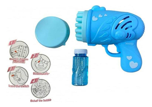 Pistola De Burbujas Para Niñas Burbujero Juguetes 