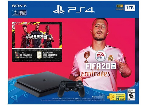 Consola Playstation 4 Slim 1tb + Fifa 20 Fisico. Nueva