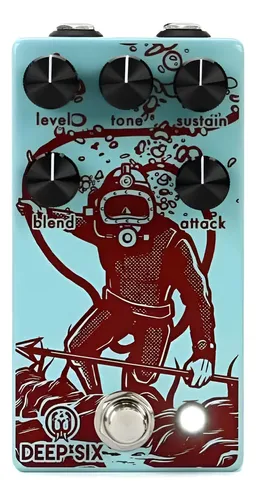 Pedal Deep Six Walrus Compressor Azul-celeste | Parcelamento sem juros
