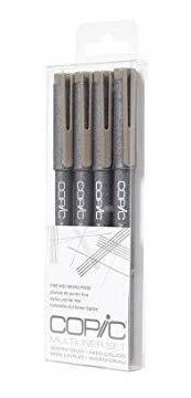 Multiliner 4 Set: Gris Cálido