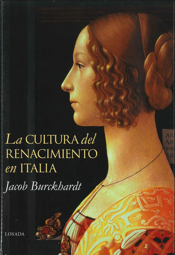 Libro Cultura Del Renacimiento En Ital - Burckhardt, Jacob