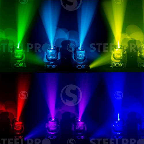 Imagen 4 de 6 de Cabeza Movil Case 2pza 120w Prisma Gobo Rotatorio Steelpro