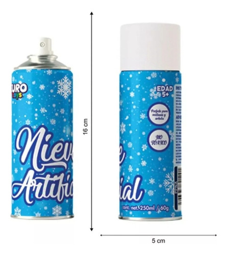 4pz Nieve Artificial En Spray Para Árbol Navidad Y Ventanas
