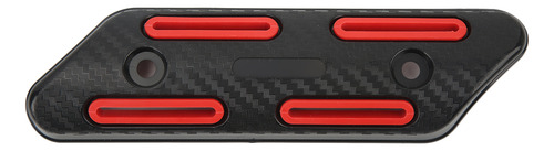 Protector Térmico De Tubo De Escape Rojo Rojo Universal Para