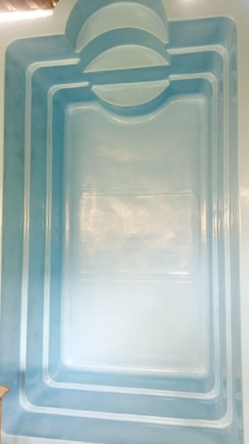 Pileta De Fibra 3,80 X 2,20 X 1,10 Oferta!!! Azul Claro