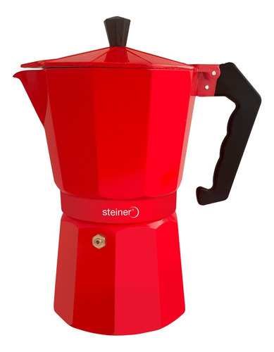 Cafetera Para Espresso 9 Tazas 500 Ml Steiner St1020r Rojo