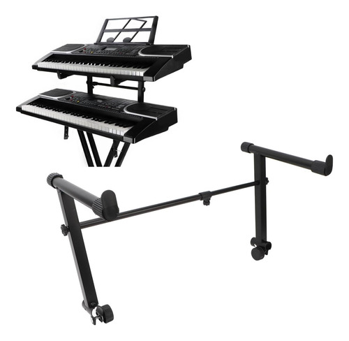 Soporte Para Teclado En L, Elevador Ajustable De 2 Alturas