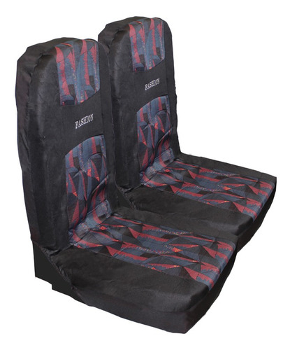Cubre Asiento Auto Color Negro/azul Cabezal Entero