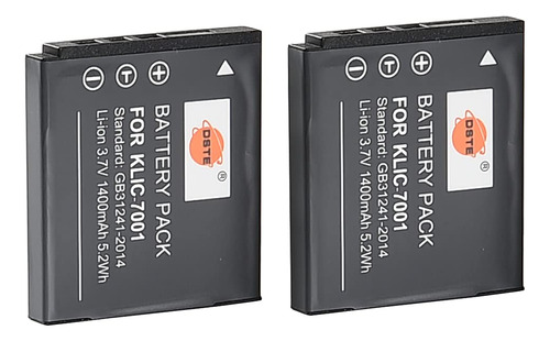 Dste Replacement For 2x Klic- Li-ion Battery Compatible Kod.