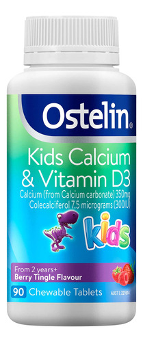 Ostelin Kids Calcio & Vitamina D3 90 Tabletas Masticables