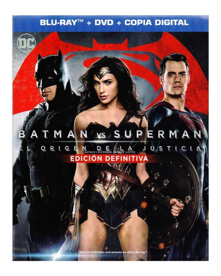 Batman Vs Superman El Origen De La Justicia Blu-ray + Dvd