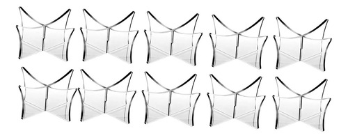 Cubo De Soporte De Baloncesto Acrílico 10x Ensamble El