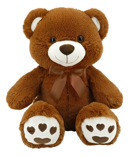 Peluche Oso Con Moño Clásico 63.5cm Woody Toys 4 Colores Color Marrón Oscuro