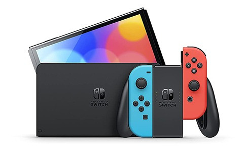 Consola Nintendo Switch Modelo Oled Con Neon Red & Neon Blue