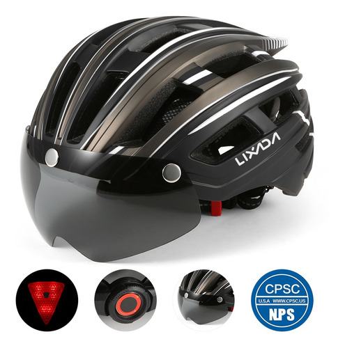 Casco Lixada Para Motociclismo Y Ciclismo De Montaña