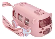 Comprar Botilito Plástico 500ml Pitillo Botella Termo Agua Rosado