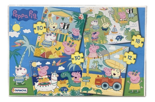 Rompecabezas 4 En 1 Peppa Pig Art 06353 Loonytoys