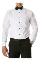 Comprar Camisa Cuello Palomita Plisada Camisa Para Gemelos Smoking