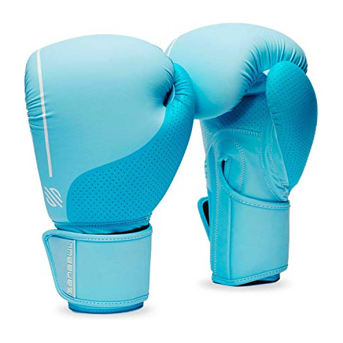 Guantes De Boxeo Sanabul Para Mujer (azul Hielo, 14 Oz)