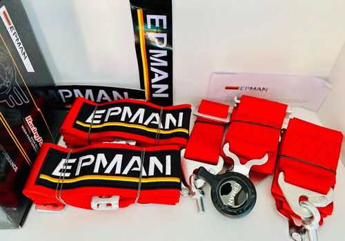 Imagen 4 de 6 de Cintos 5 Puntas Competicion Rojo Camlock Epman Apert Rapida