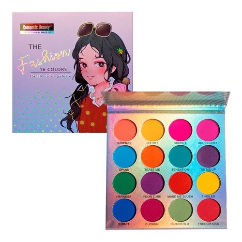 Kit Paletas Sombras Ojos Maquillaje Alta Pigmentación Cvl