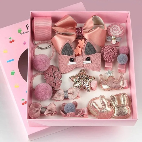 Set De Accesorios Para Bebés Niñas Ganchitos Cabello Kawaii