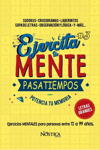 Libro: Ejercita Tu Mente: Pasatiempos (edición En Español)