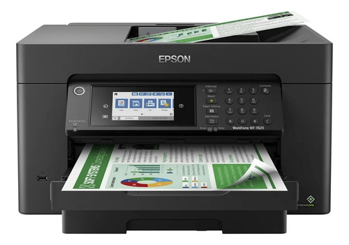 Impresora Epson Pro Wf-7820 A3+ de inyección de tinta pigmentada a granel, color negro, 110 V